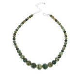 Jay King Green Banded Vetiver Epidote Graduated Bead Necklace, 18"